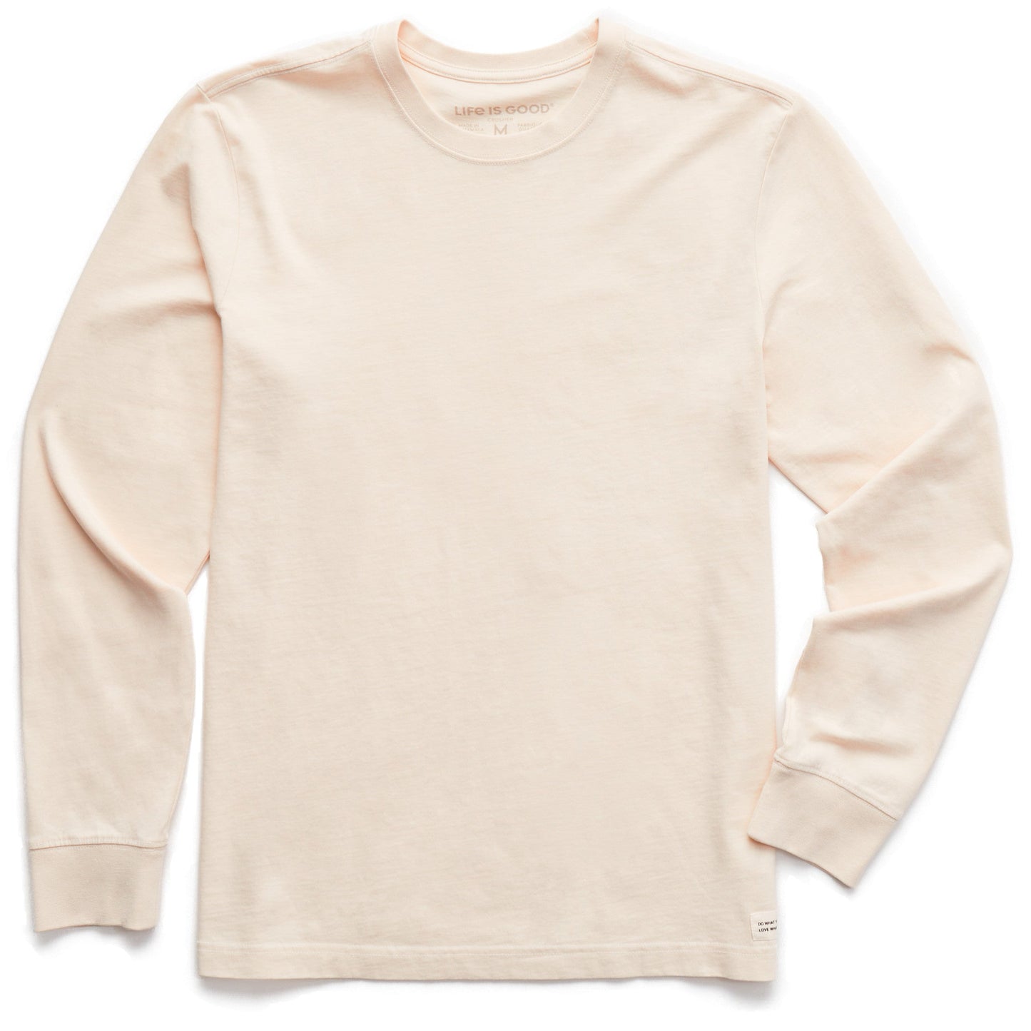 Men's Solid Long Sleeve Crusher Tee