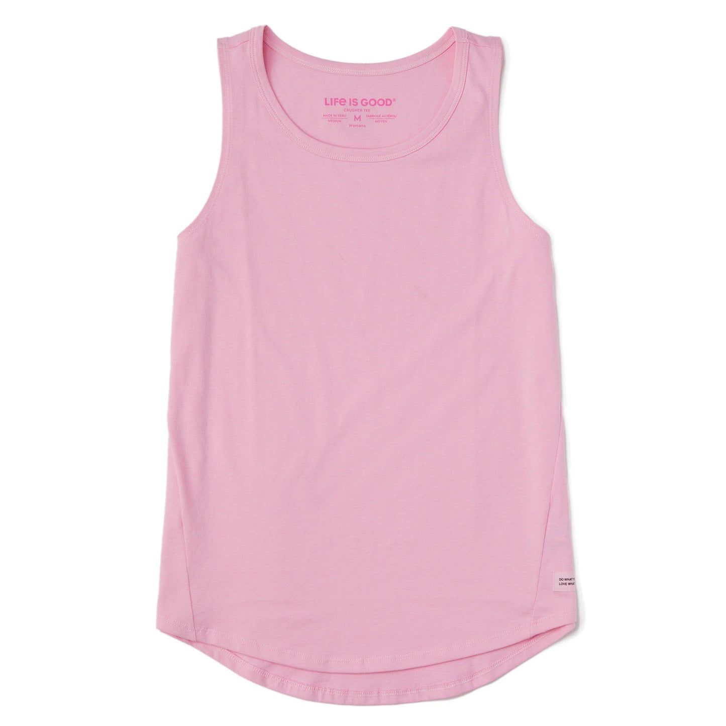 Women's Solid Sleeveless High-Low Crusher Tank