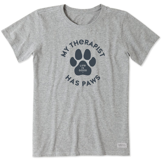 Women's My Therapist Has Paws Short Sleeve Tee