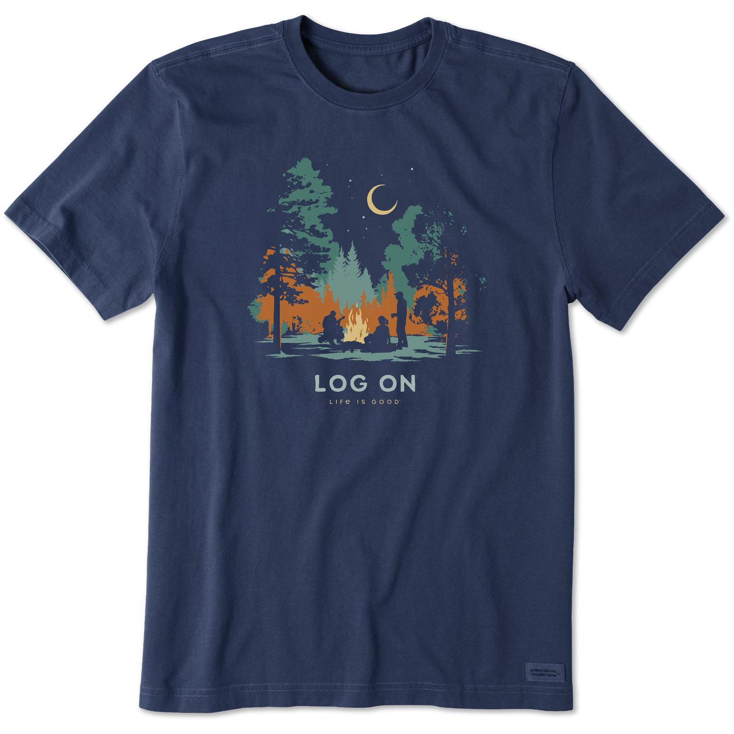 Men's Log On Campfire Short Sleeve Crusher Tee
