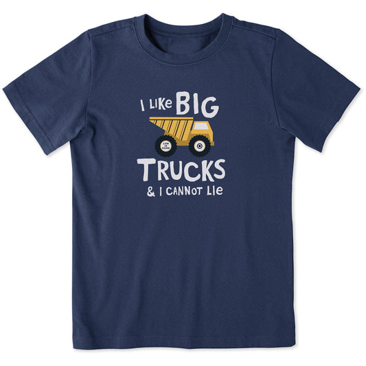 Kids I Like Big Trucks Short Sleeve Crusher Tee