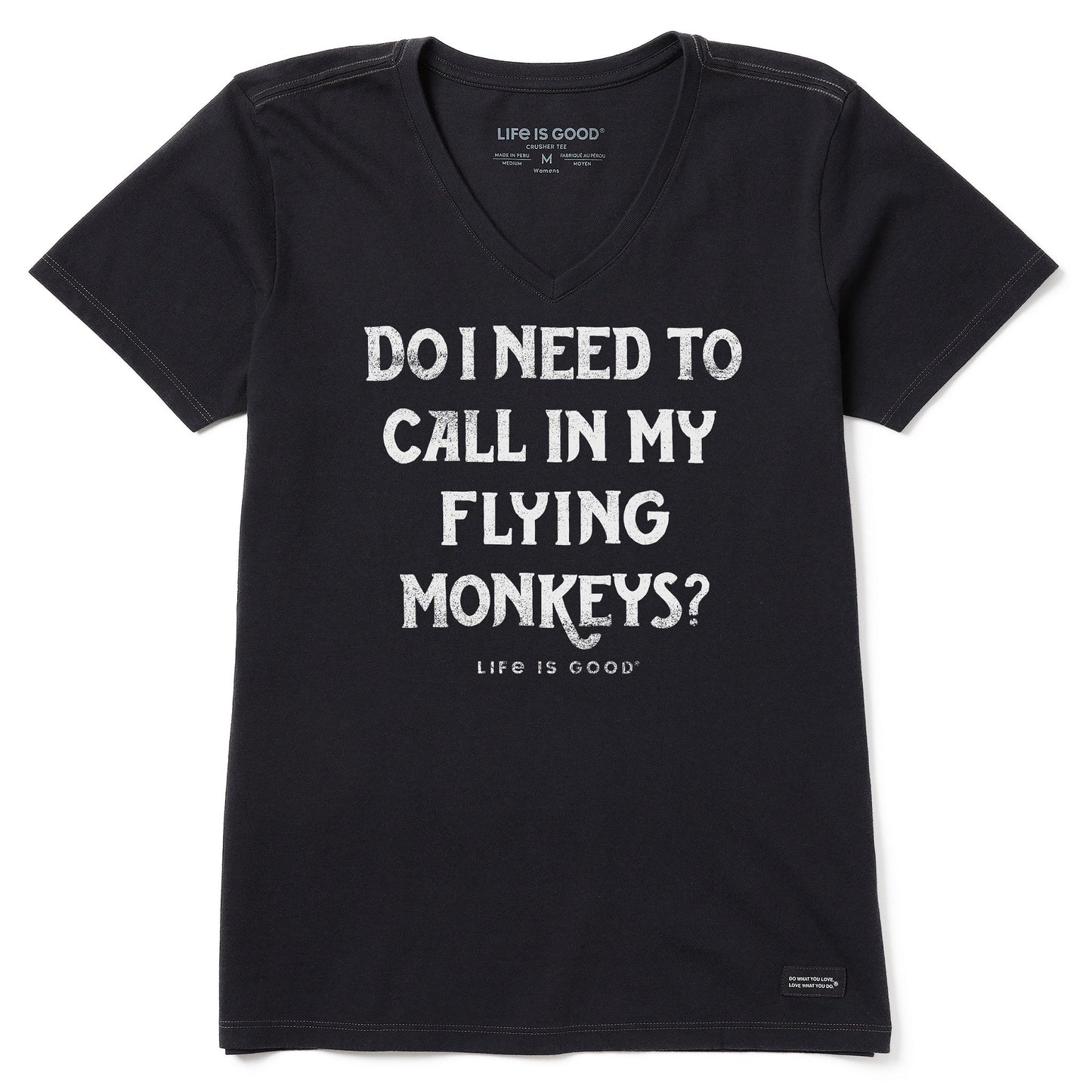 Women's FLYING MONKEY Short Sleeve Crusher Vee