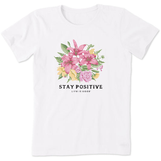 Women's Stay Positive Lily Short Sleeve Crusher Tee