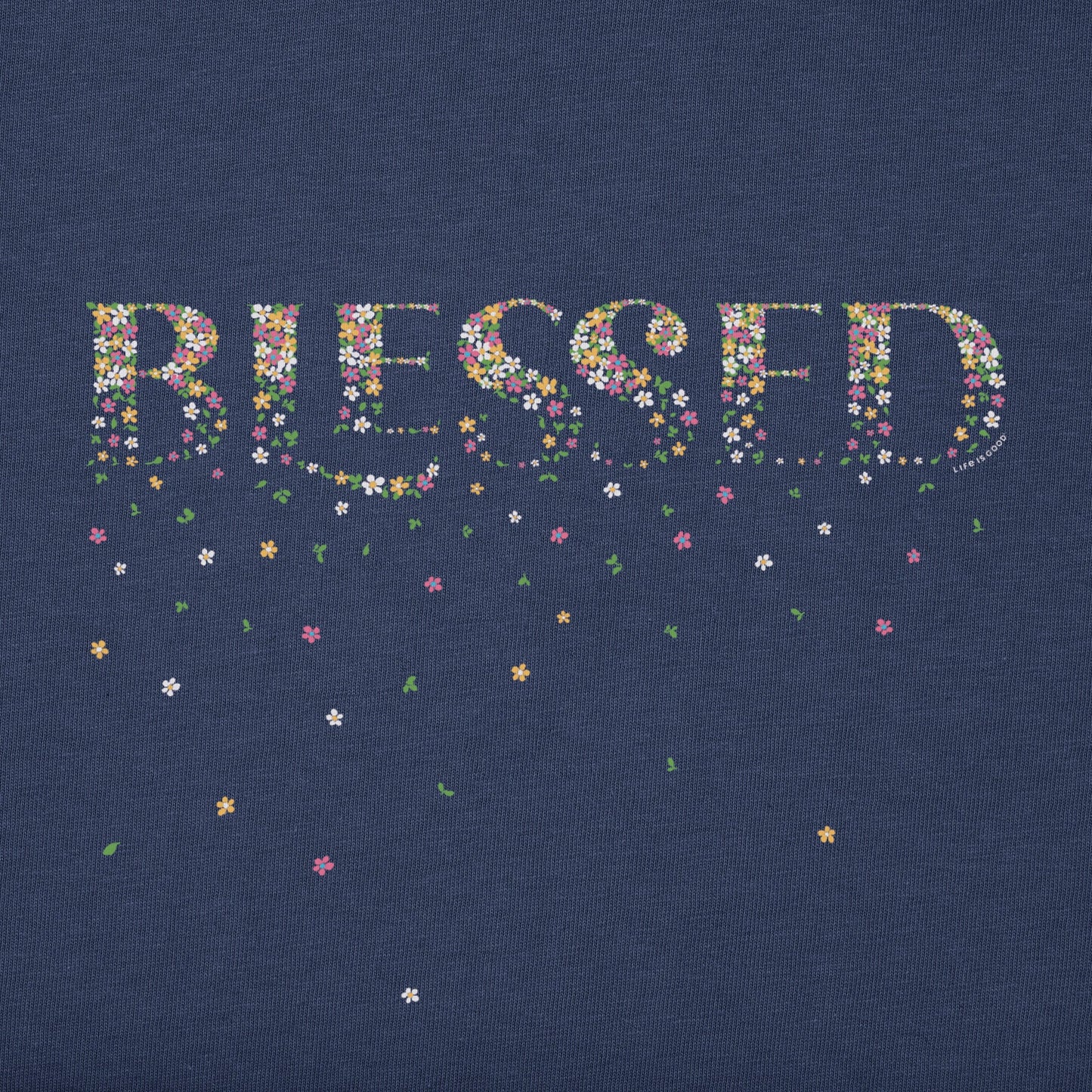 Men's Blessed Spring Flowers Short Sleeve Crusher Tee