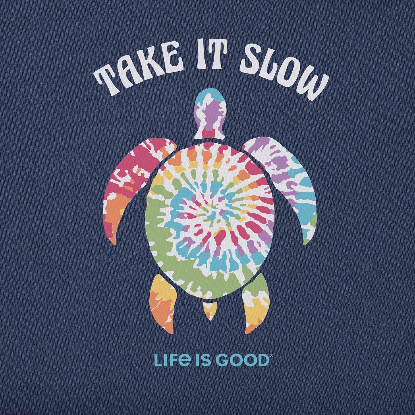 Women's Tie Dye Turtle Short Sleeve Crusher Tee