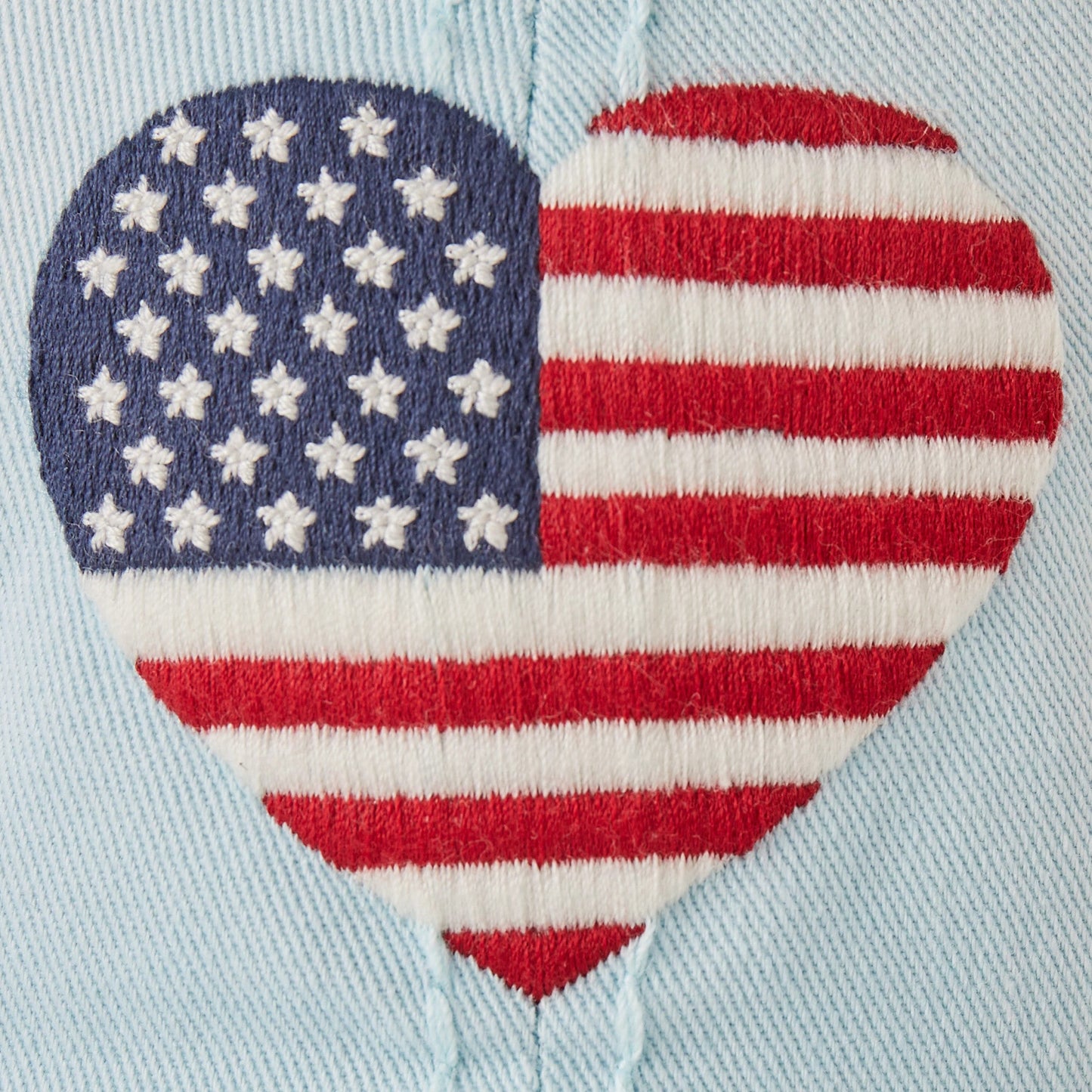 Adult Unisex Flag Heart Sunwashed Chill Cap