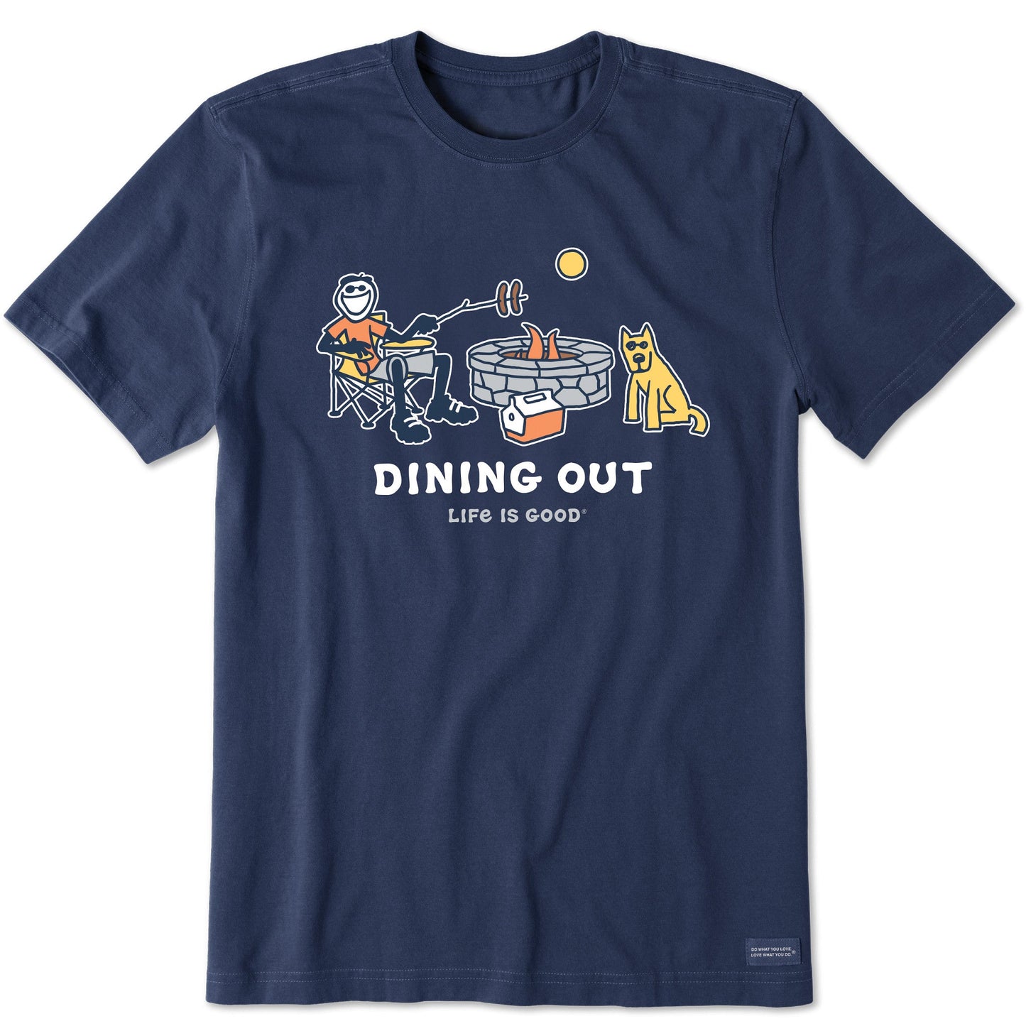 Men's Jake and Rocket Dining Out Short Sleeve Crusher Tee