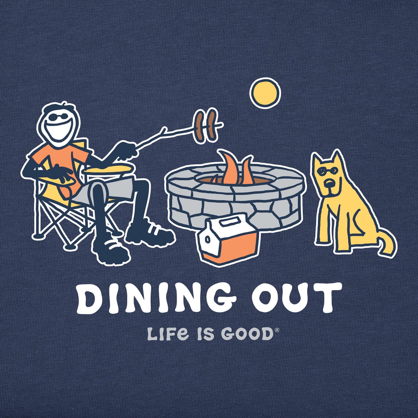 Men's Jake and Rocket Dining Out Short Sleeve Crusher Tee