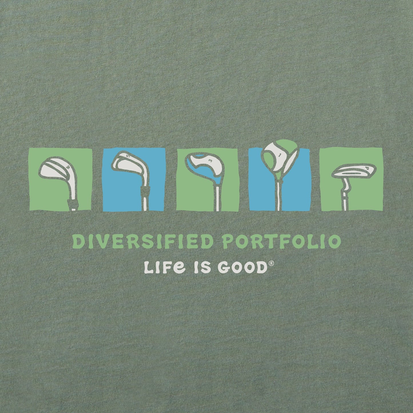 Men's Diversified Portfolio Golf Clubs Short Sleeve Tee