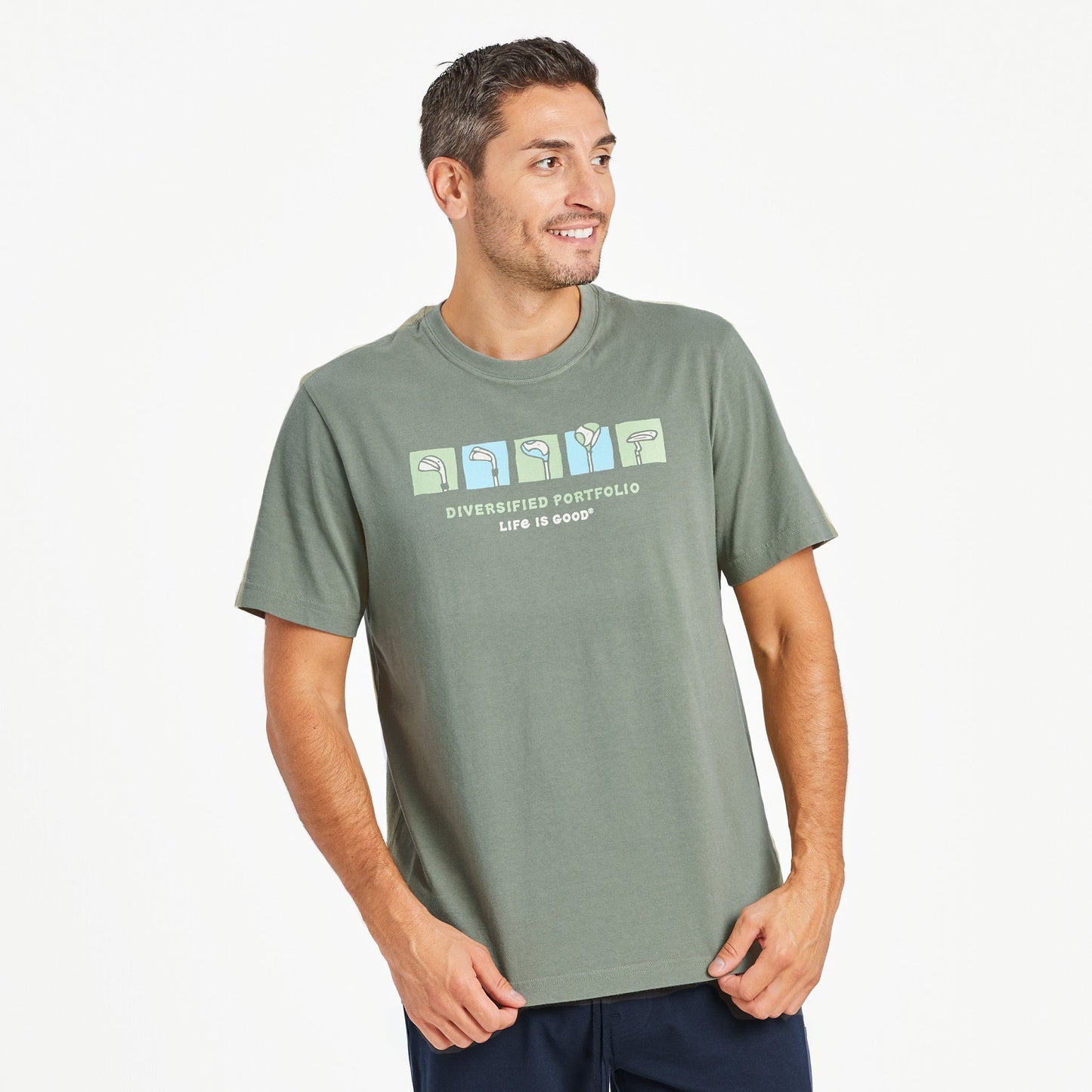Men's Diversified Portfolio Golf Clubs Short Sleeve Tee