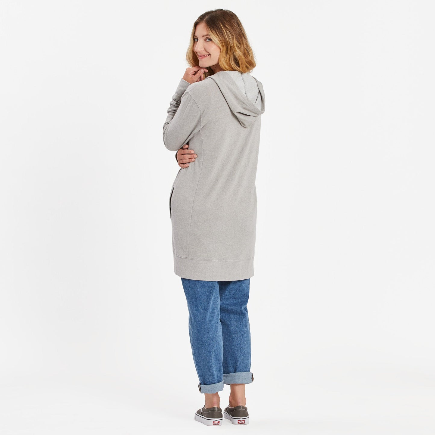 Women's Good Vibes Wordmark Beyond Hip French Terry Tunic