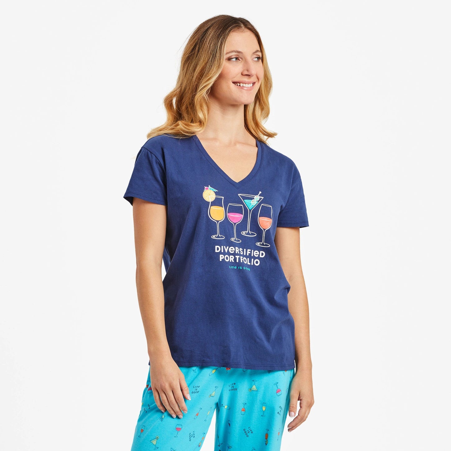 Women's Diversified Portfolio Cocktails Snuggle Up Relaxed Sleep Vee
