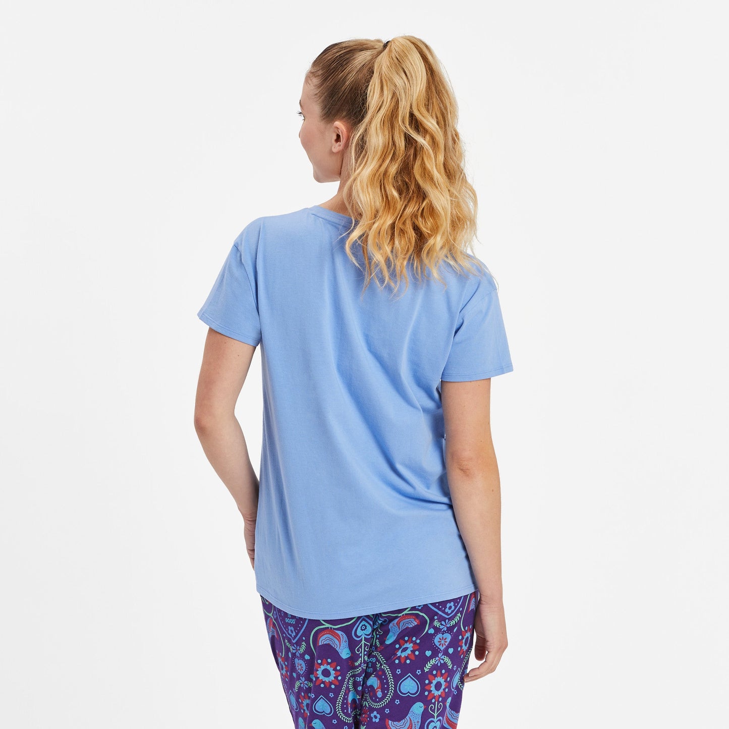 Women's Folklore Heart Snuggle Up Relaxed Sleep Vee