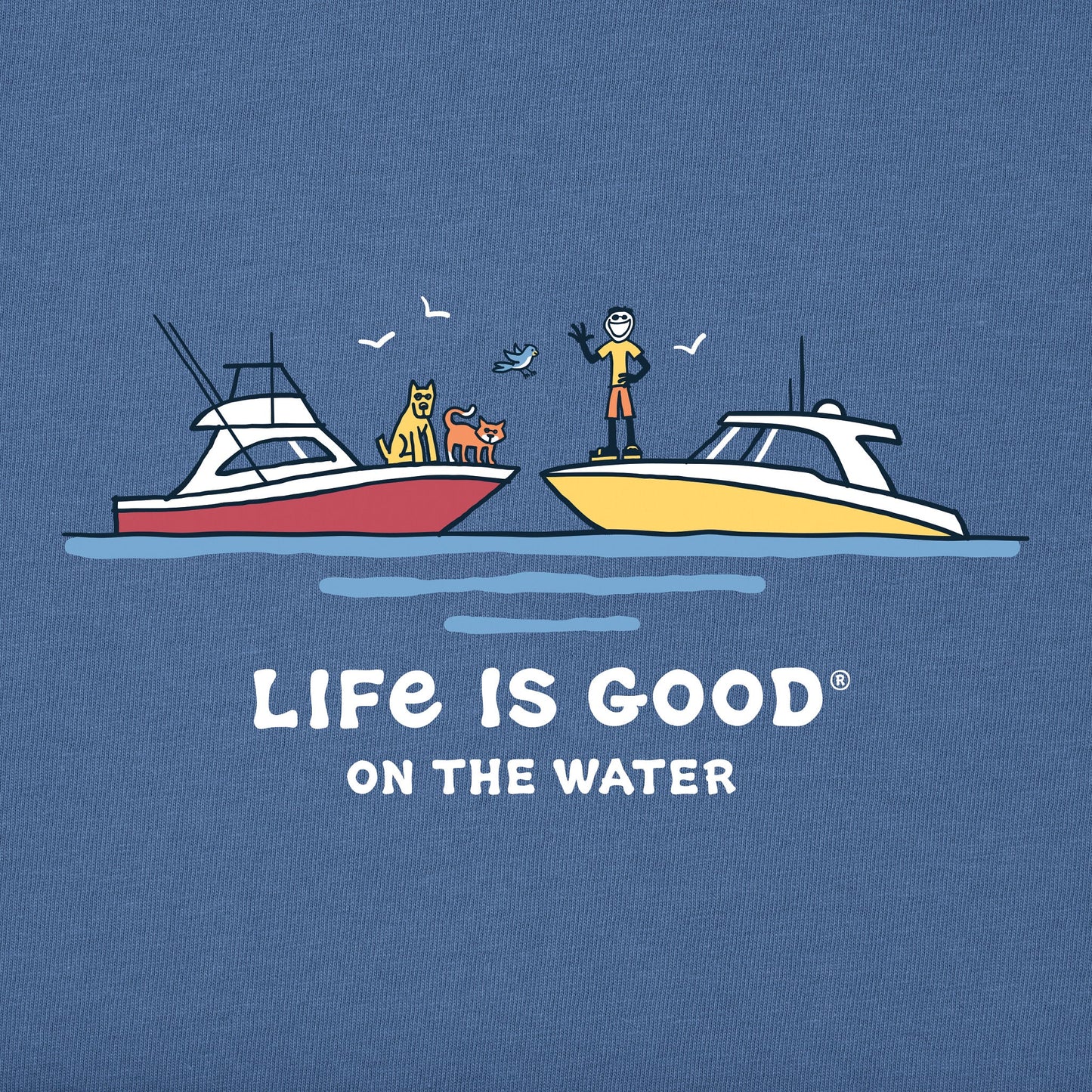 Men's Jake and Friends on the Water Short Sleeve Tee