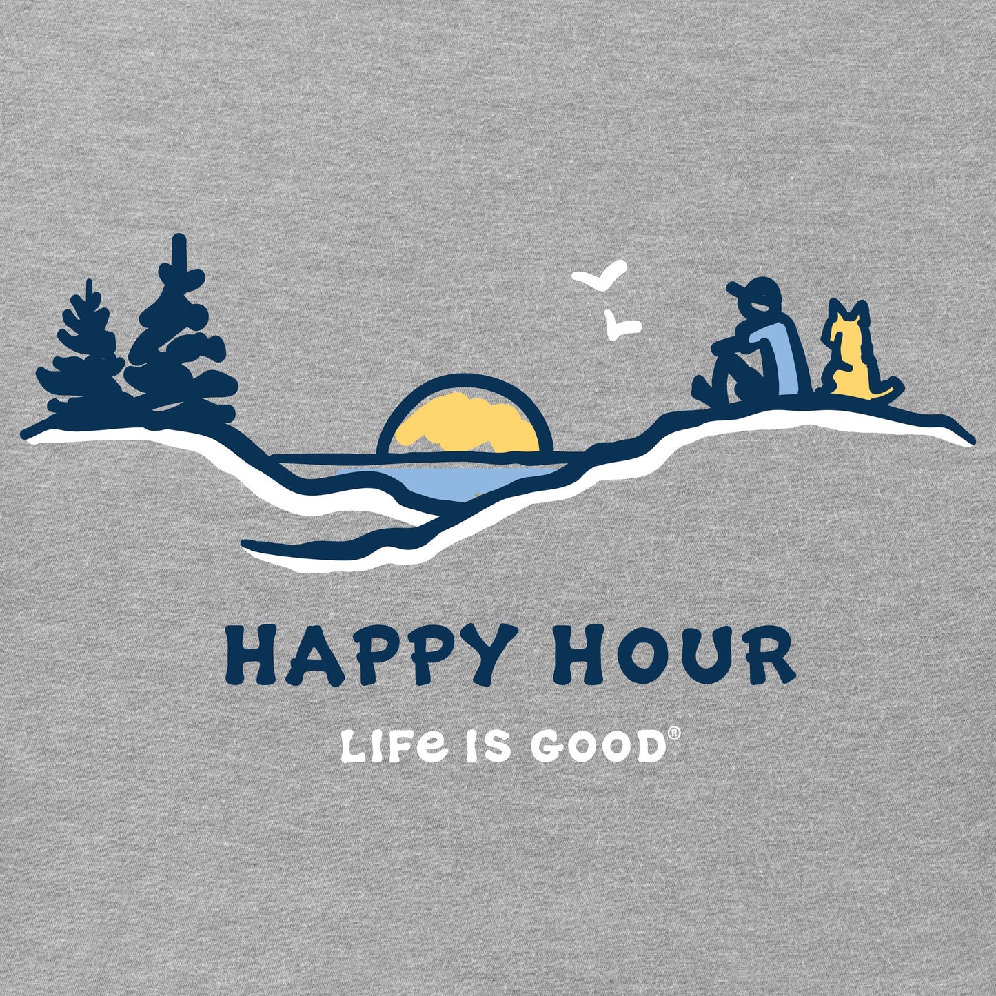 Men's Happy Hour Pine Sunset Short Sleeve Tee