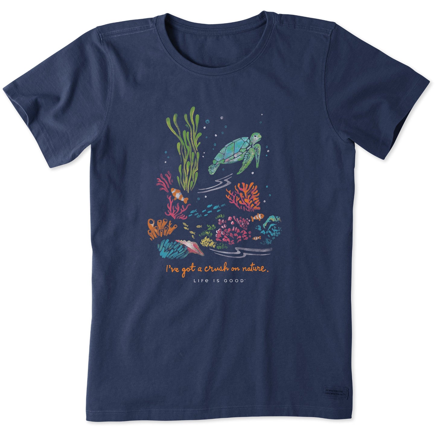 Women's Seascape Crush on Nature Short Sleeve Tee