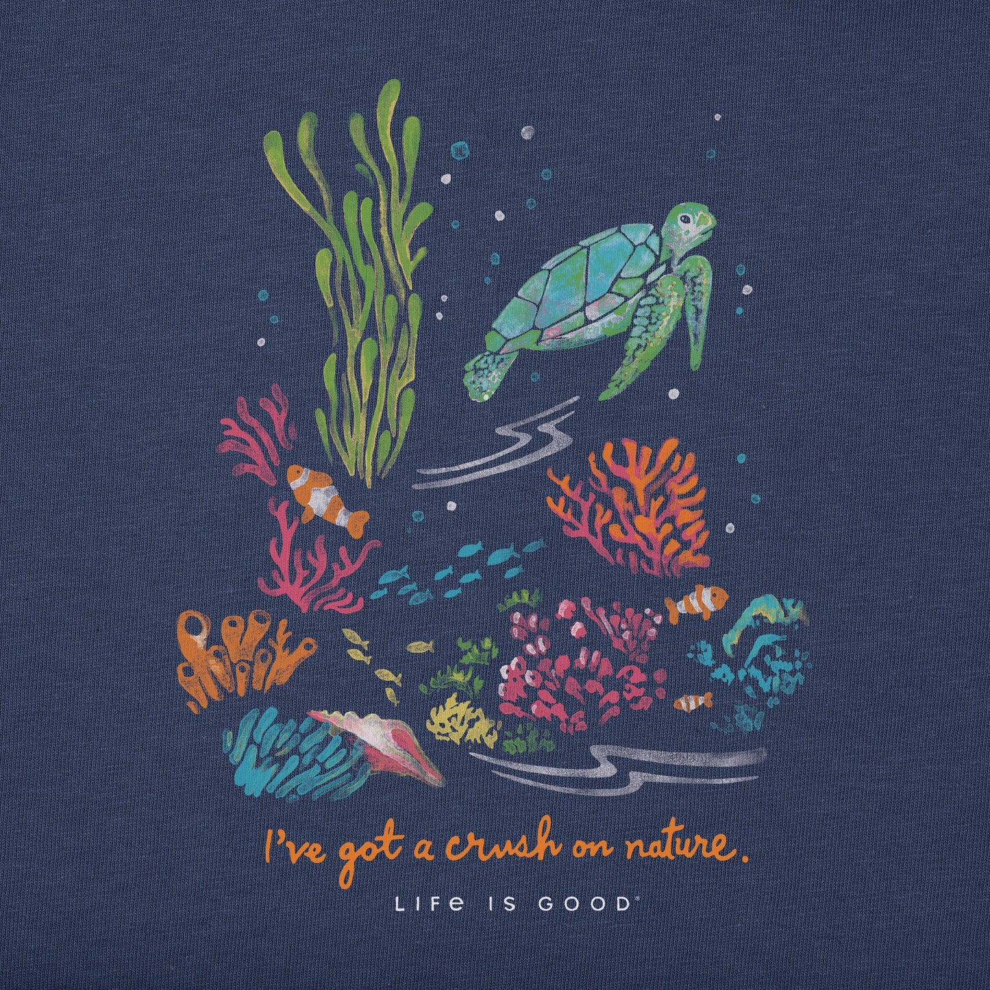 Women's Seascape Crush on Nature Short Sleeve Tee