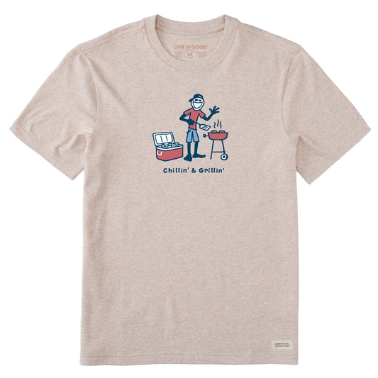 Men's Jake Chillin And Grillin Short Sleeve Crusher Tee