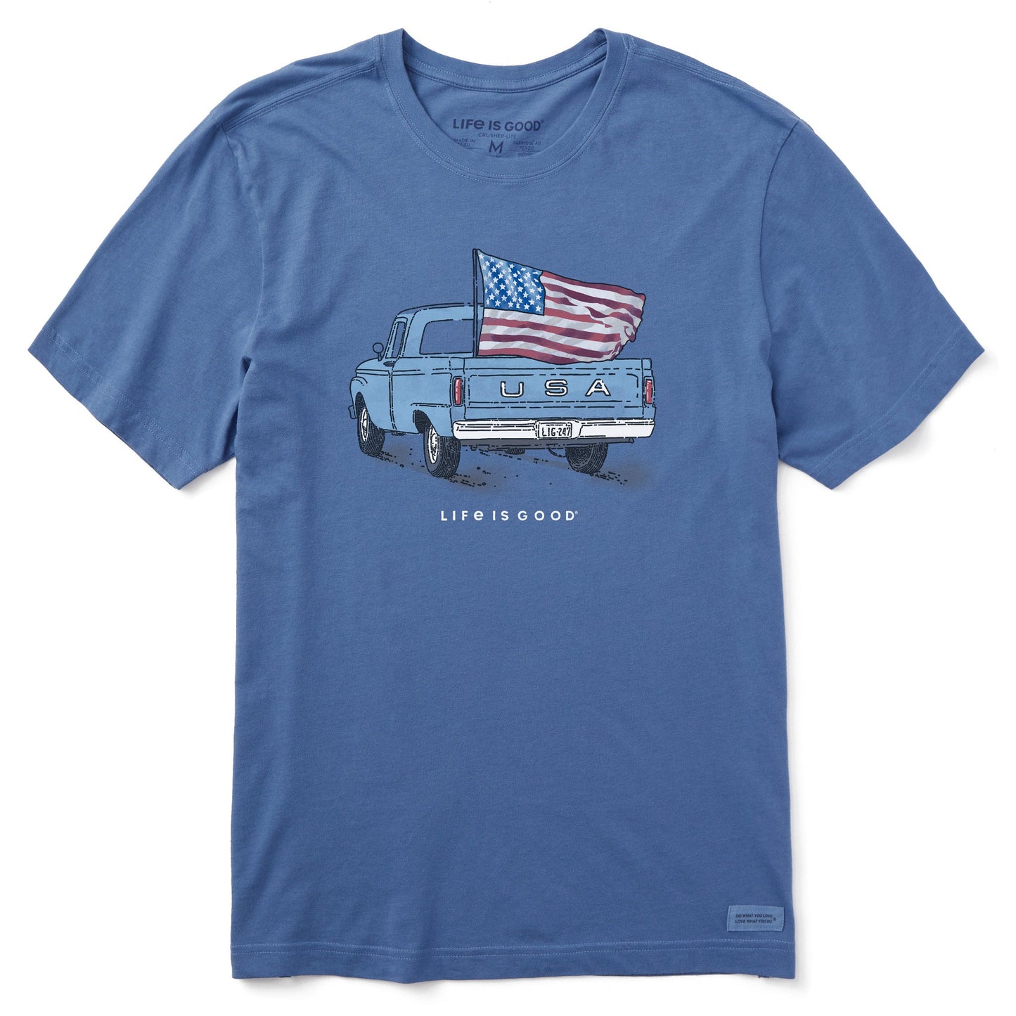 Men's Flag Truck Short Sleeve Crusher Tee