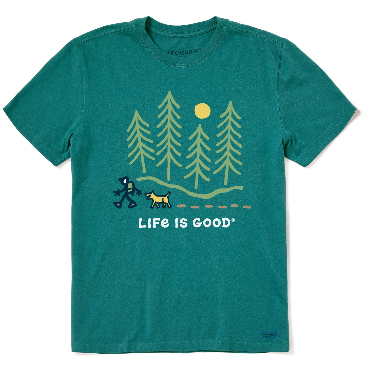 Men's Hiking through the Woods Short Sleeve Tee