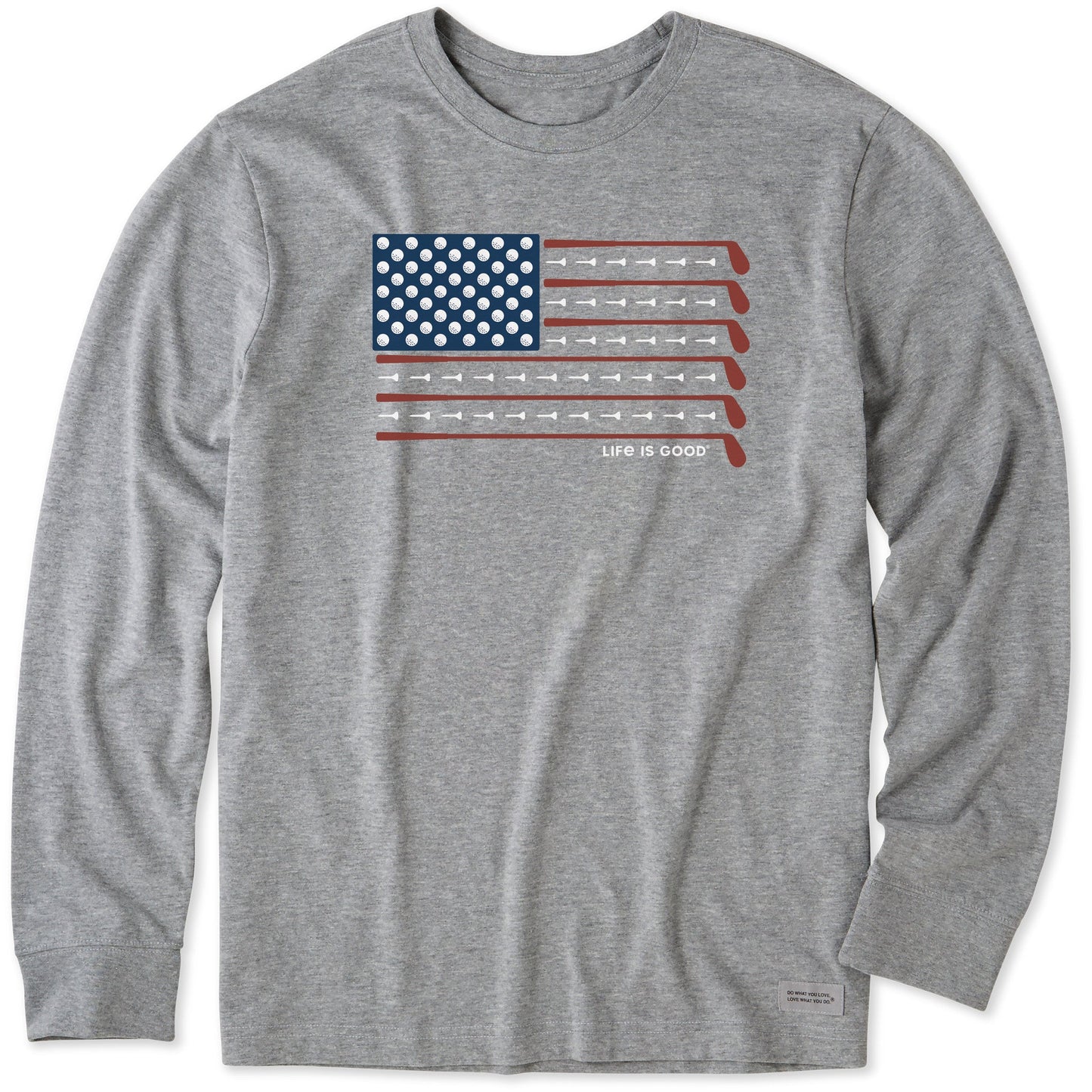 Men's Golf Flag Long Sleeve Crusher Tee