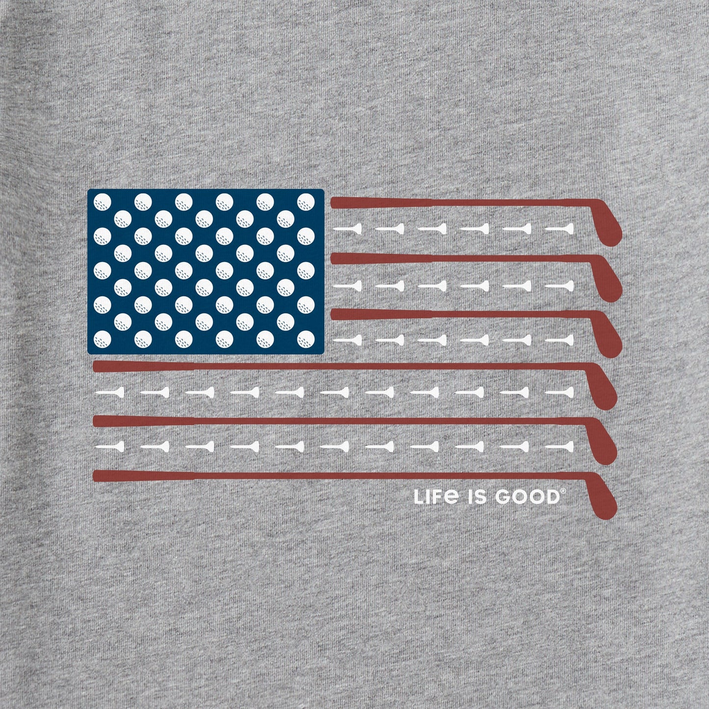 Men's Golf Flag Long Sleeve Crusher Tee