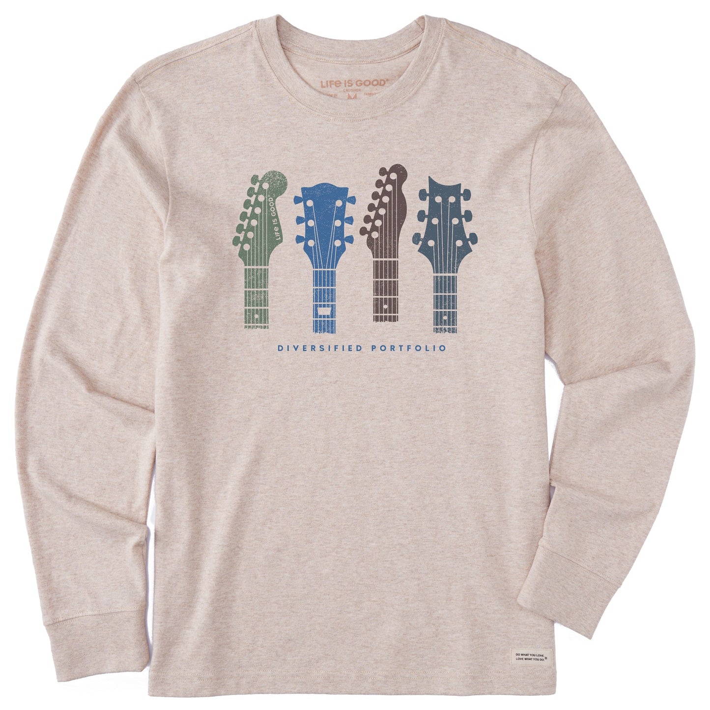 Men's Diversified Portfolio Guitars Long Sleeve Crusher Tee