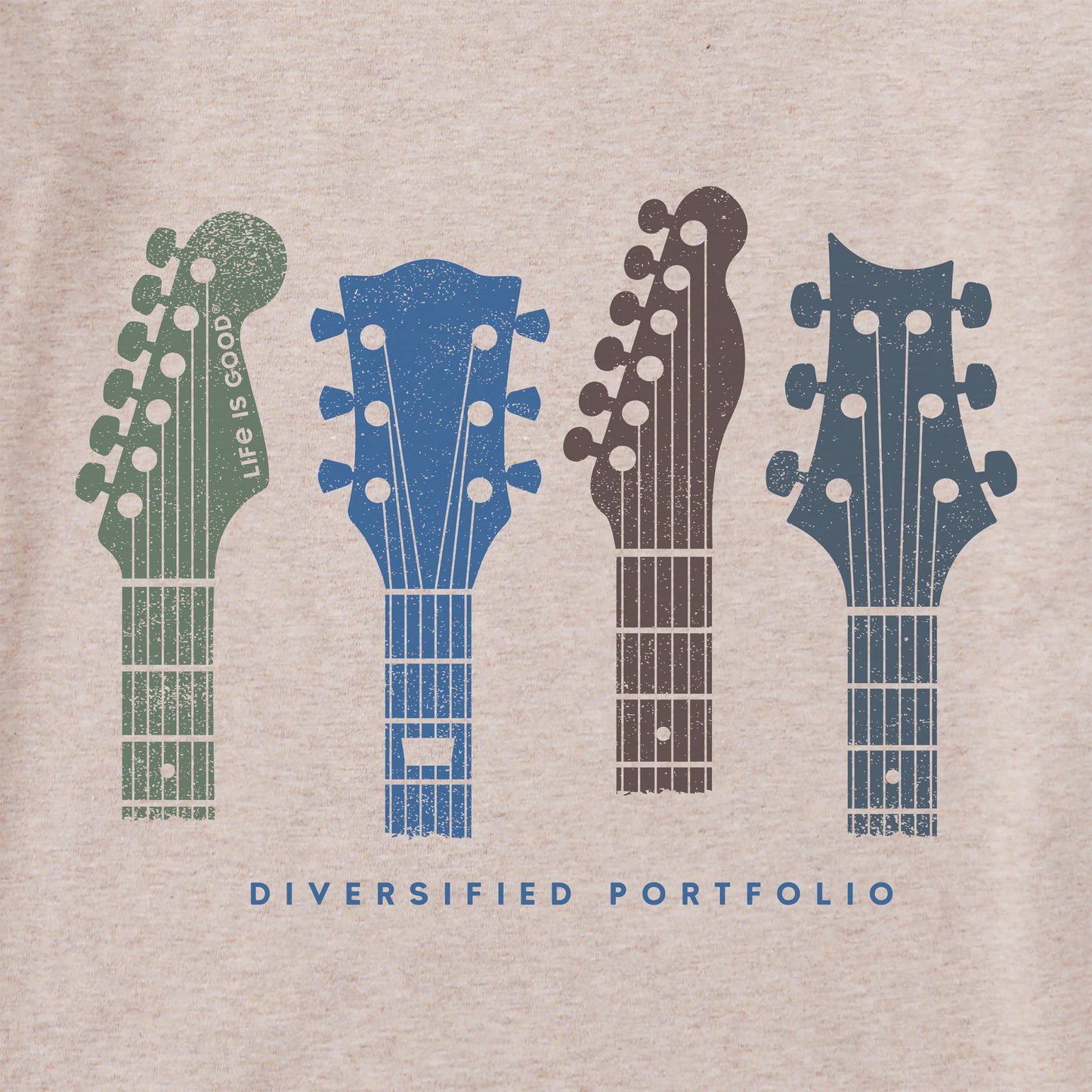 Men's Diversified Portfolio Guitars Long Sleeve Crusher Tee