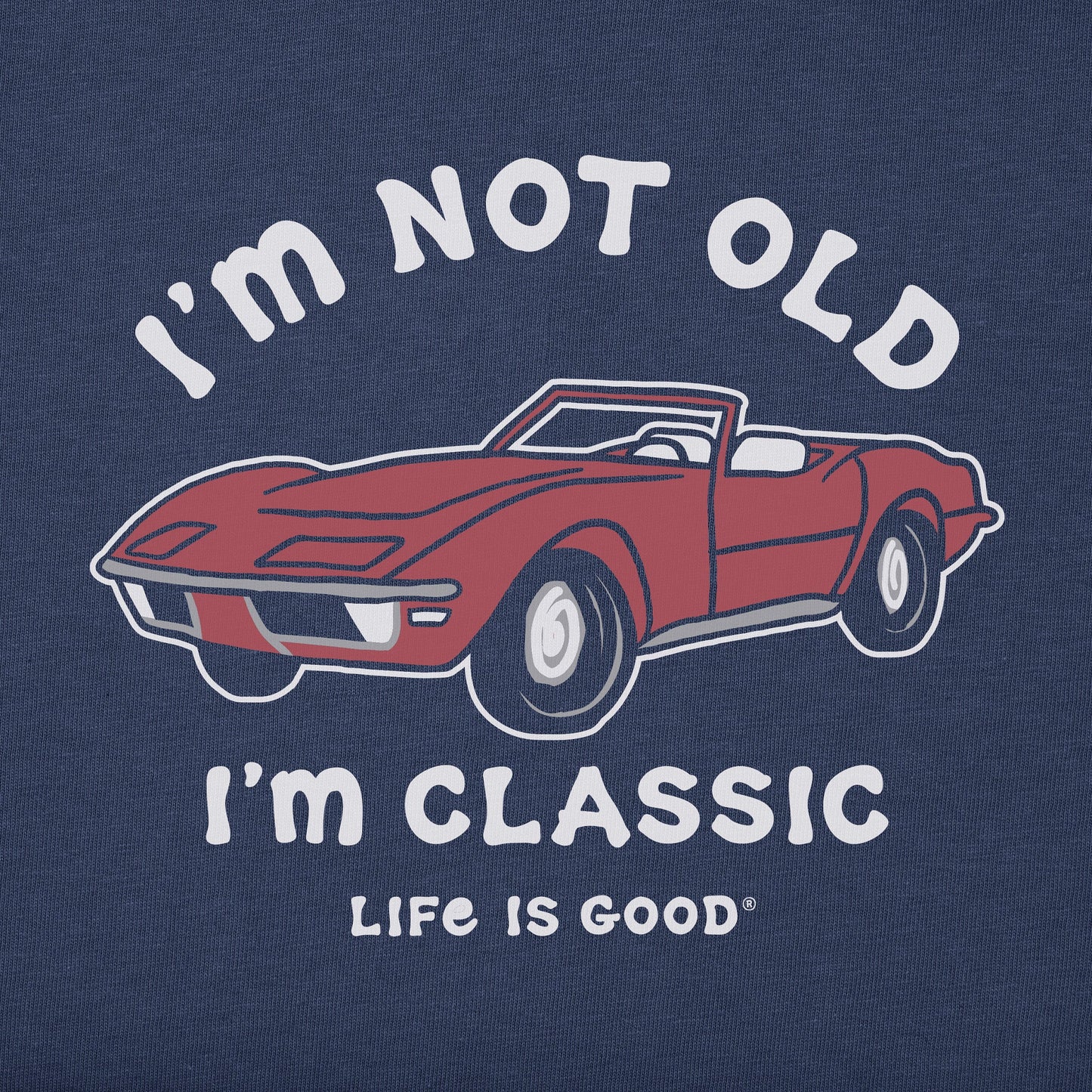 Men's I'm Not Old Sports Car Long Sleeve Crusher Tee