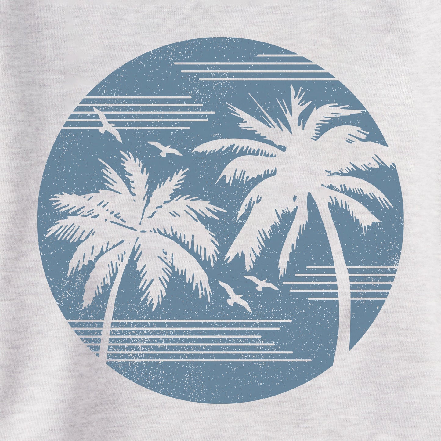 Men's Retro Palms Sun Simply True Fleece Hoodie