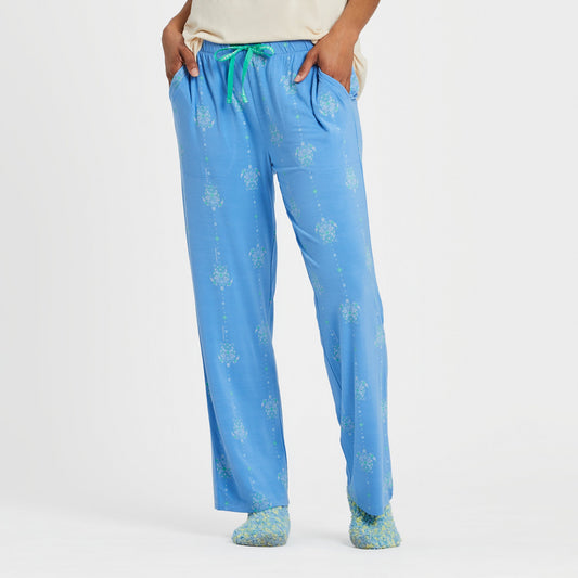 Women's Turtle Mosaic Pattern Lightweight Sleep Pant