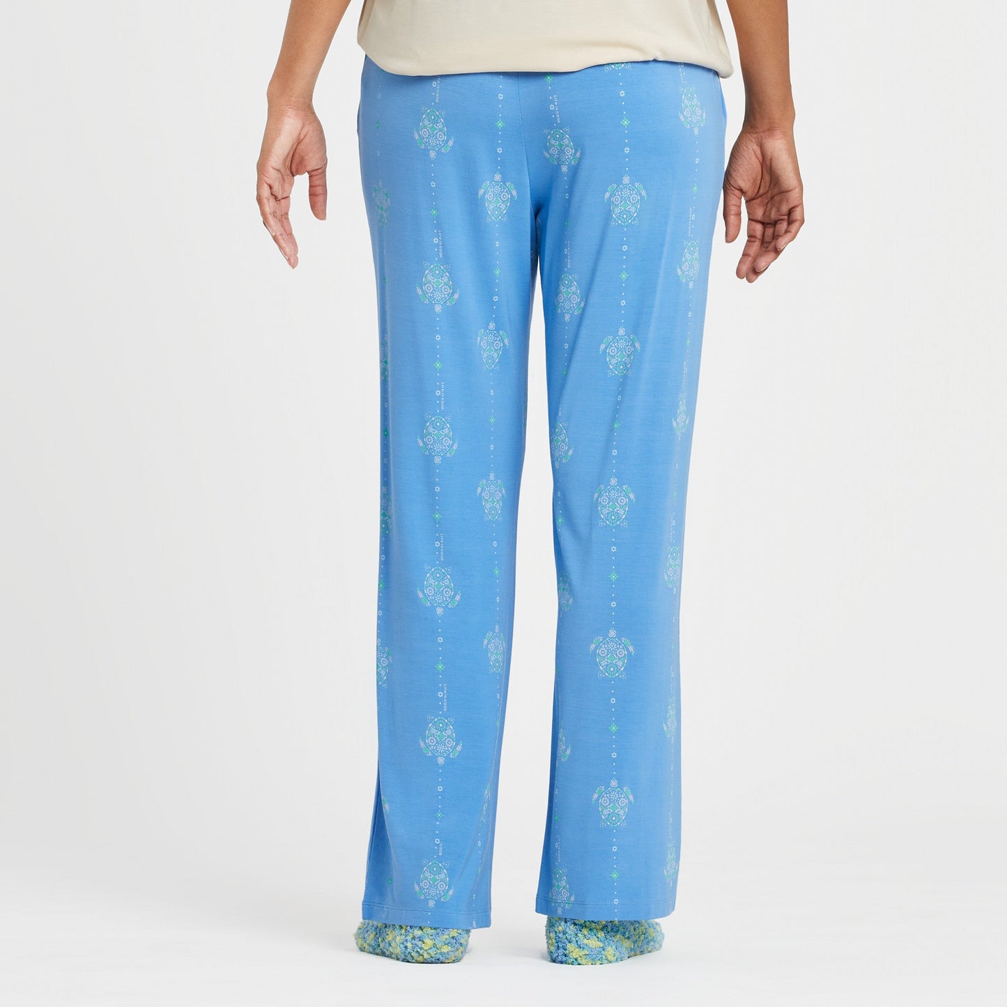 Women's Turtle Mosaic Pattern Lightweight Sleep Pant