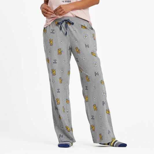 Women's Rocket With Daisy Pattern Snuggle Up Sleep Pant