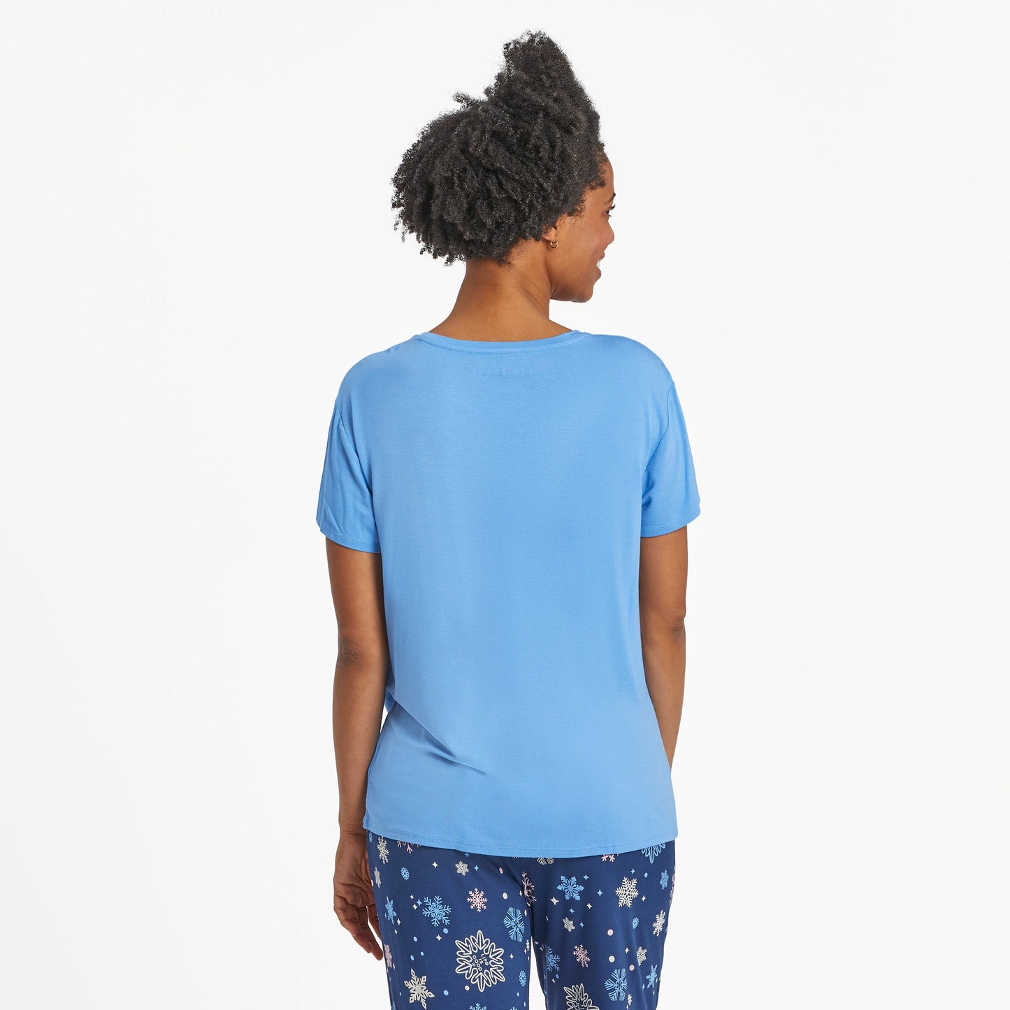 Women's Snowflake Heart Lightweight Sleep Tee