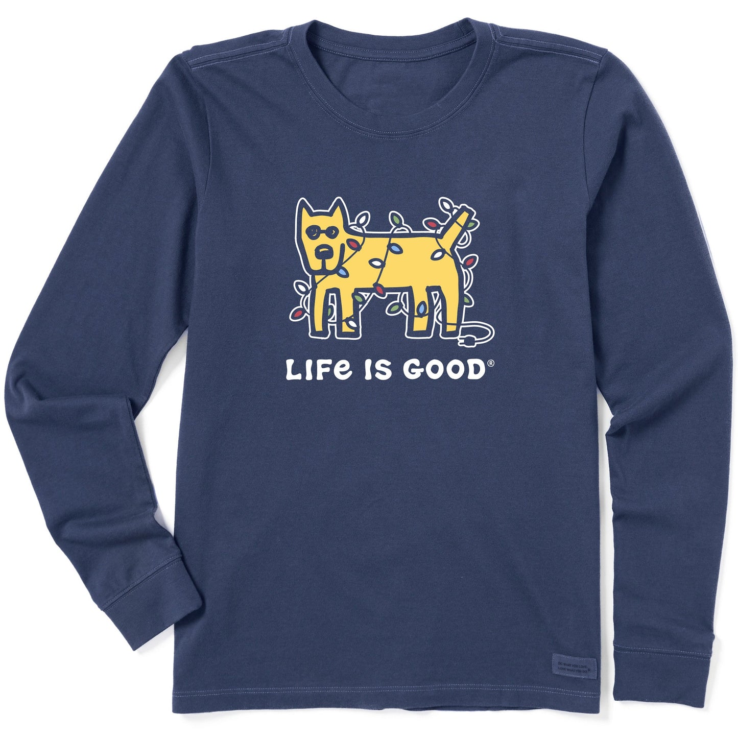 Women's Rocket Holiday Lights Long Sleeve Crusher Tee