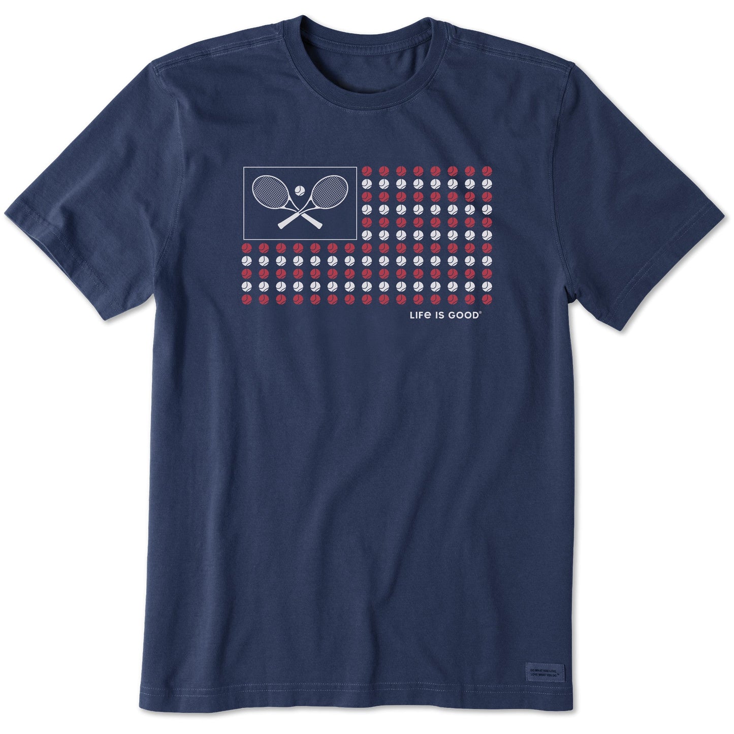 Men's Tennis Flag Short Sleeve Tee