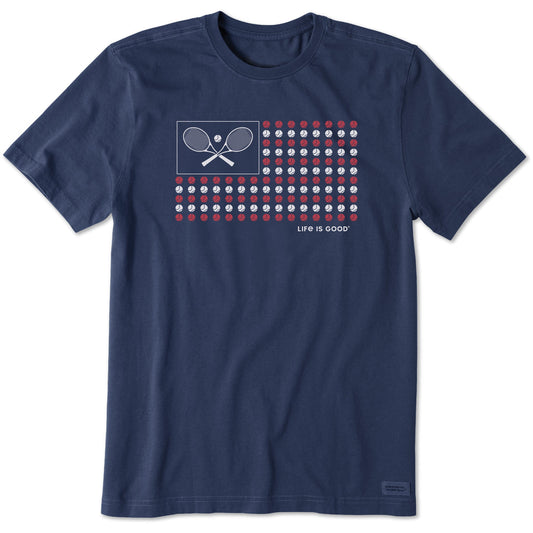 Men's Tennis Flag Short Sleeve Tee