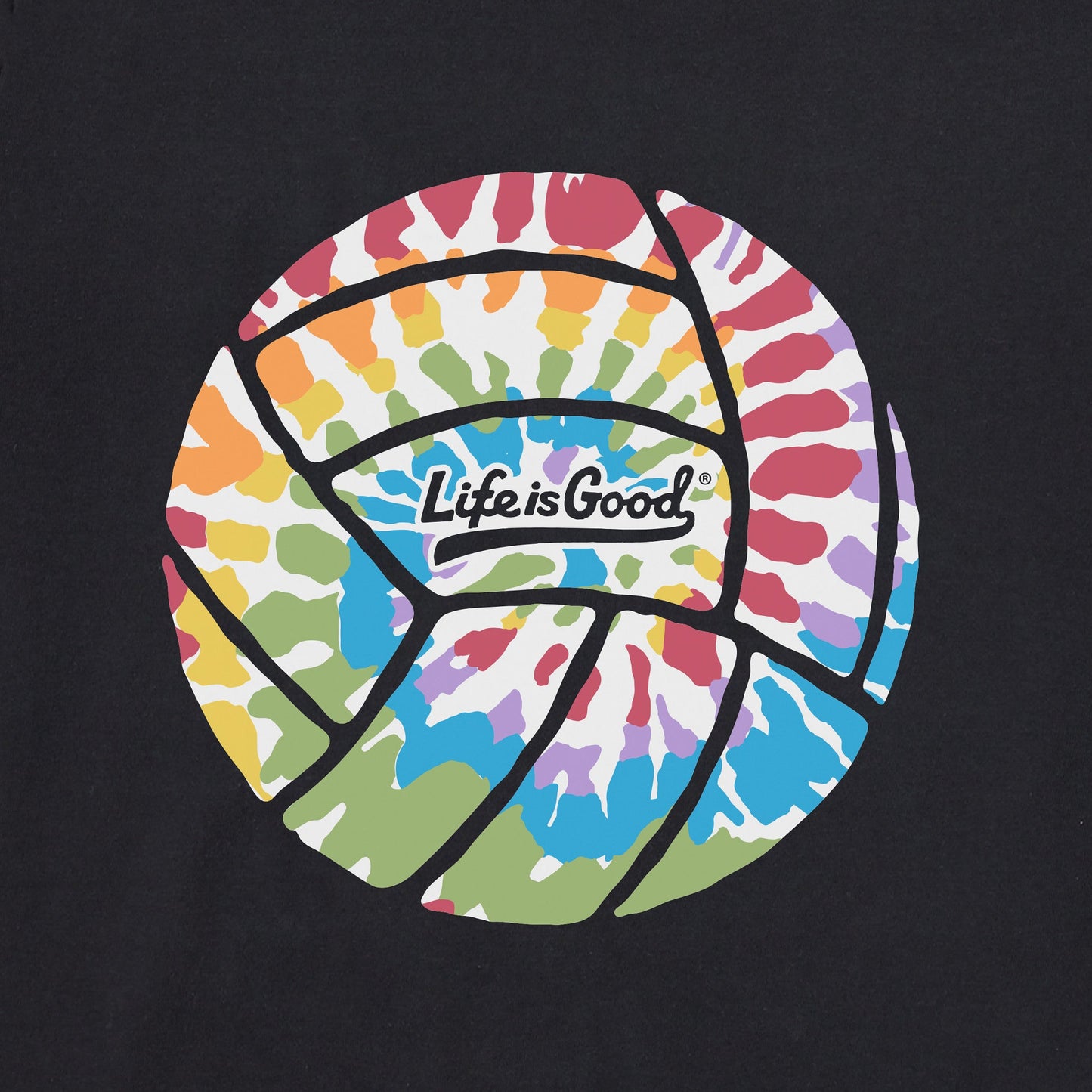 Women's Tie Dye Volleyball Short Sleeve Tee
