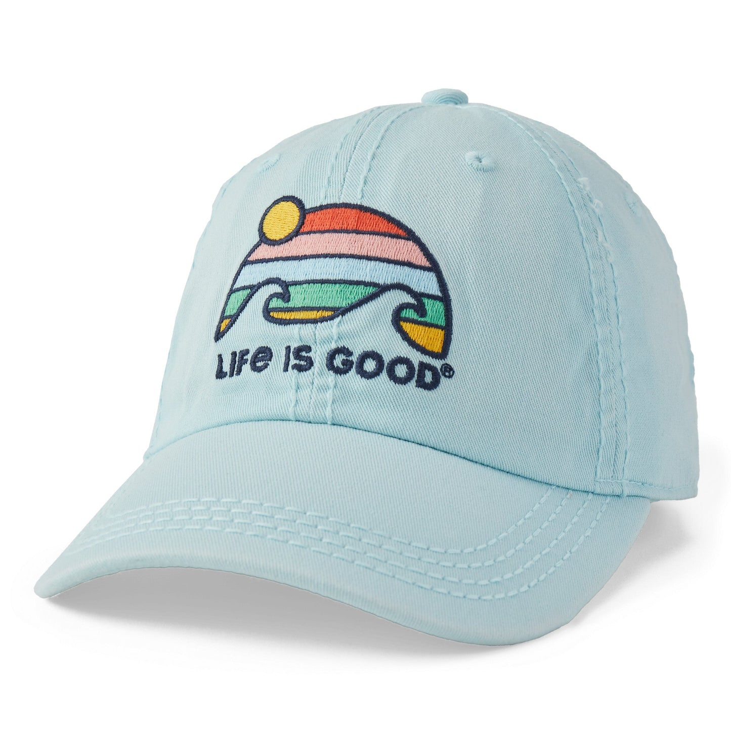 Adult Unisex Retro Wave Stripe Sunwashed Chill Cap