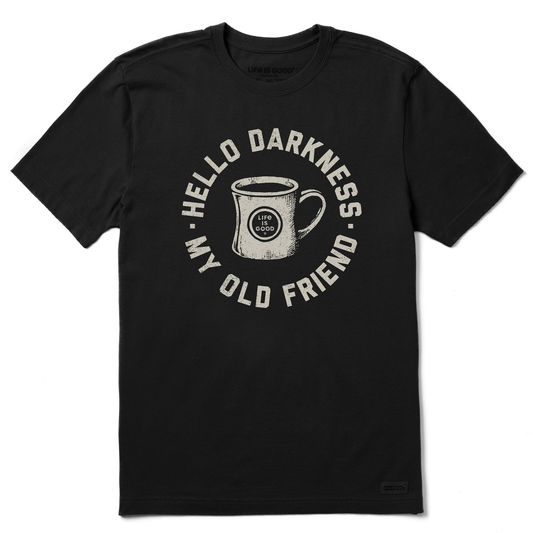 Men's Hello Darkness My Old Friend Short Sleeve Crusher Tee