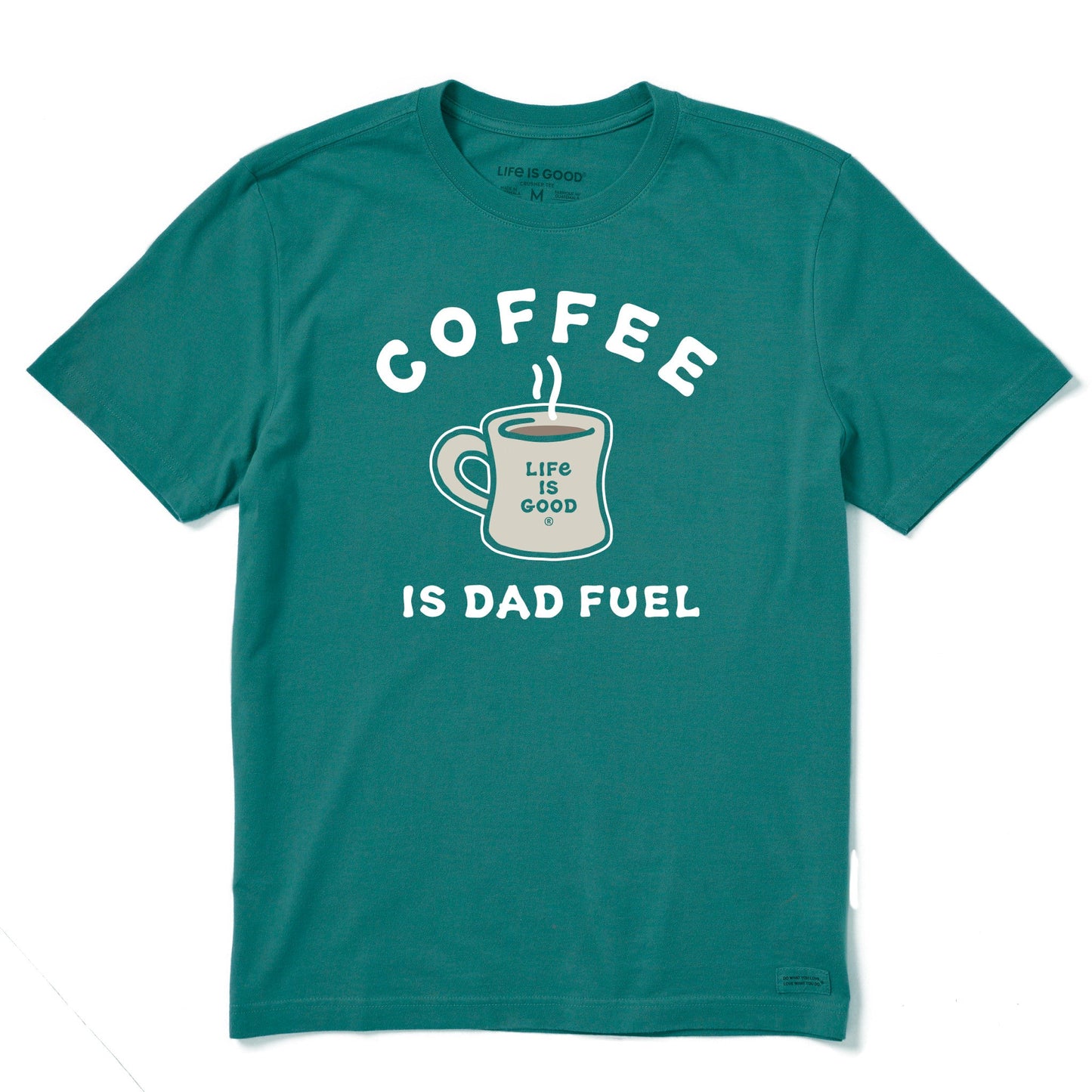Men's Coffee Is Dad Fuel Short Sleeve Crusher Tee