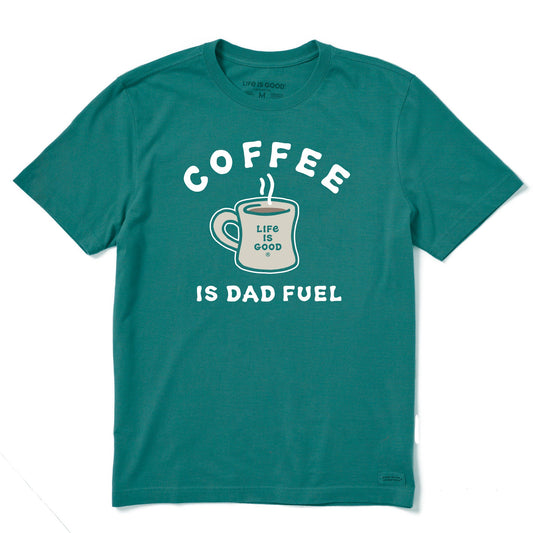 Men's Coffee Is Dad Fuel Short Sleeve Crusher Tee