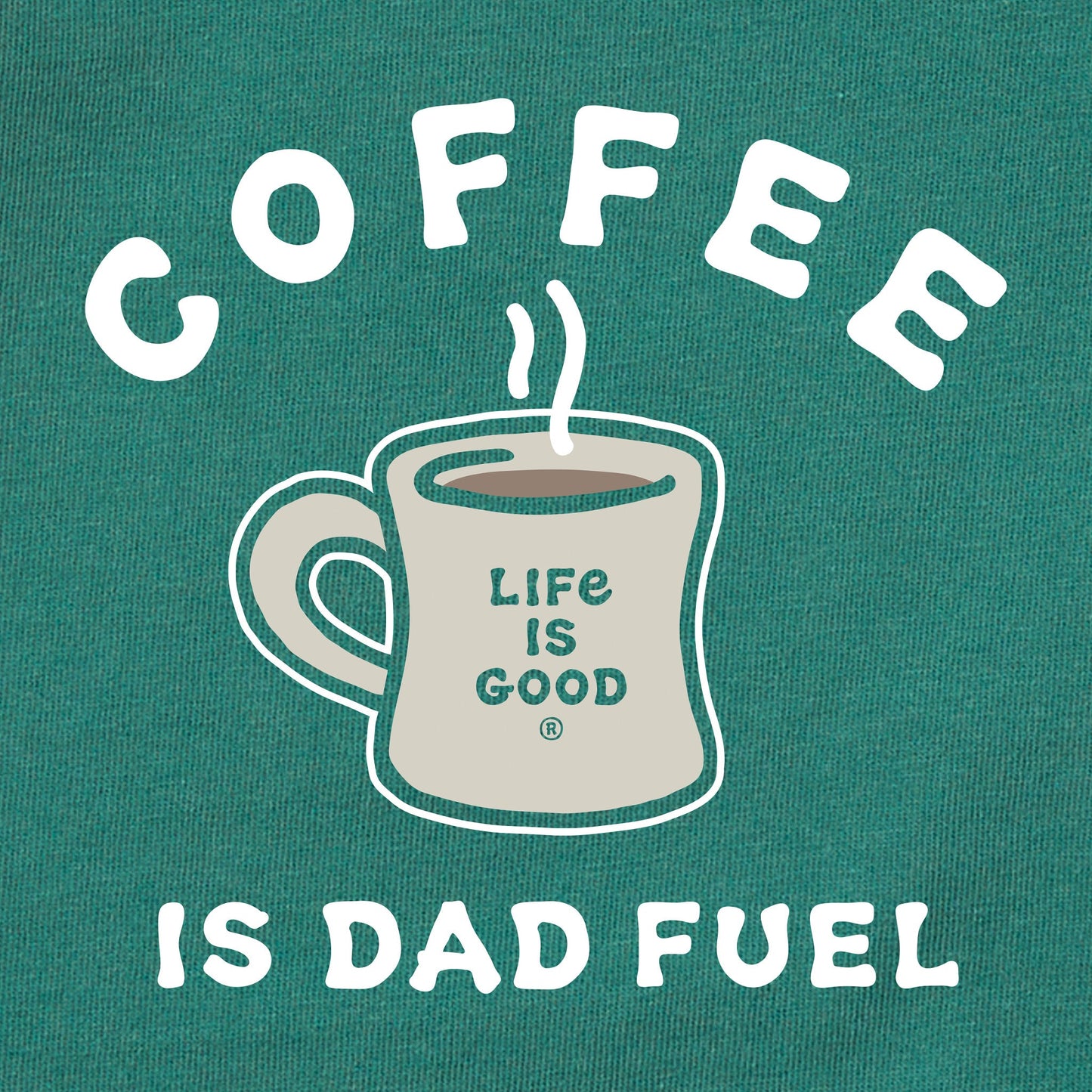 Men's Coffee Is Dad Fuel Short Sleeve Crusher Tee