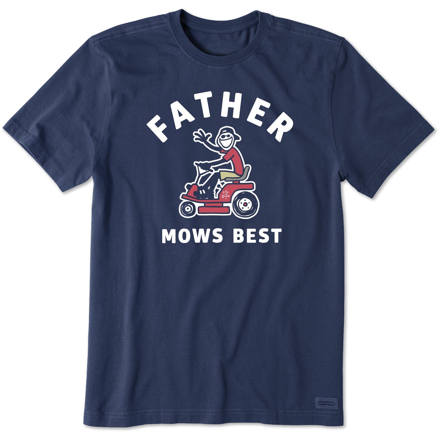Men's Father Mows Best Rider Short Sleeve Tee