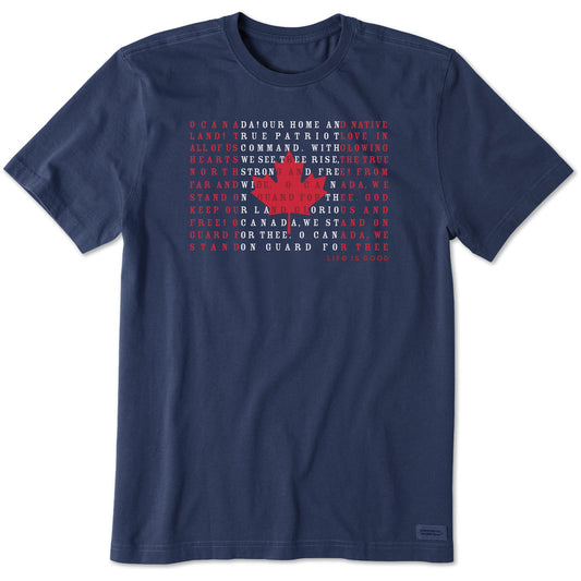 Men's Canada Anthem Flag Short Sleeve Tee