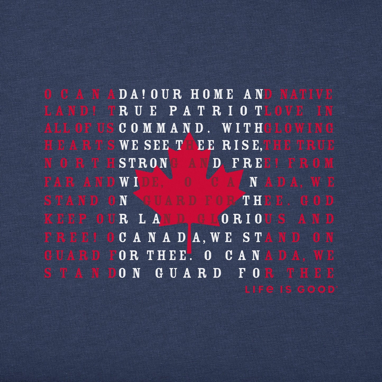 Men's Canada Anthem Flag Short Sleeve Tee