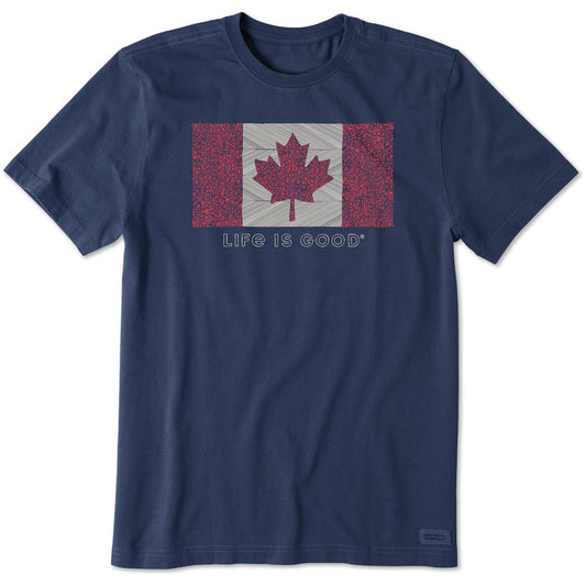 Men's Canada Floral Flag Short Sleeve Tee