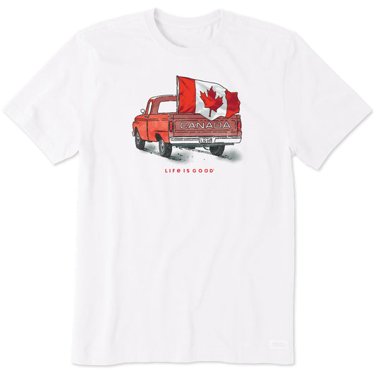 Men's Canada Flag Truck Short Sleeve Tee