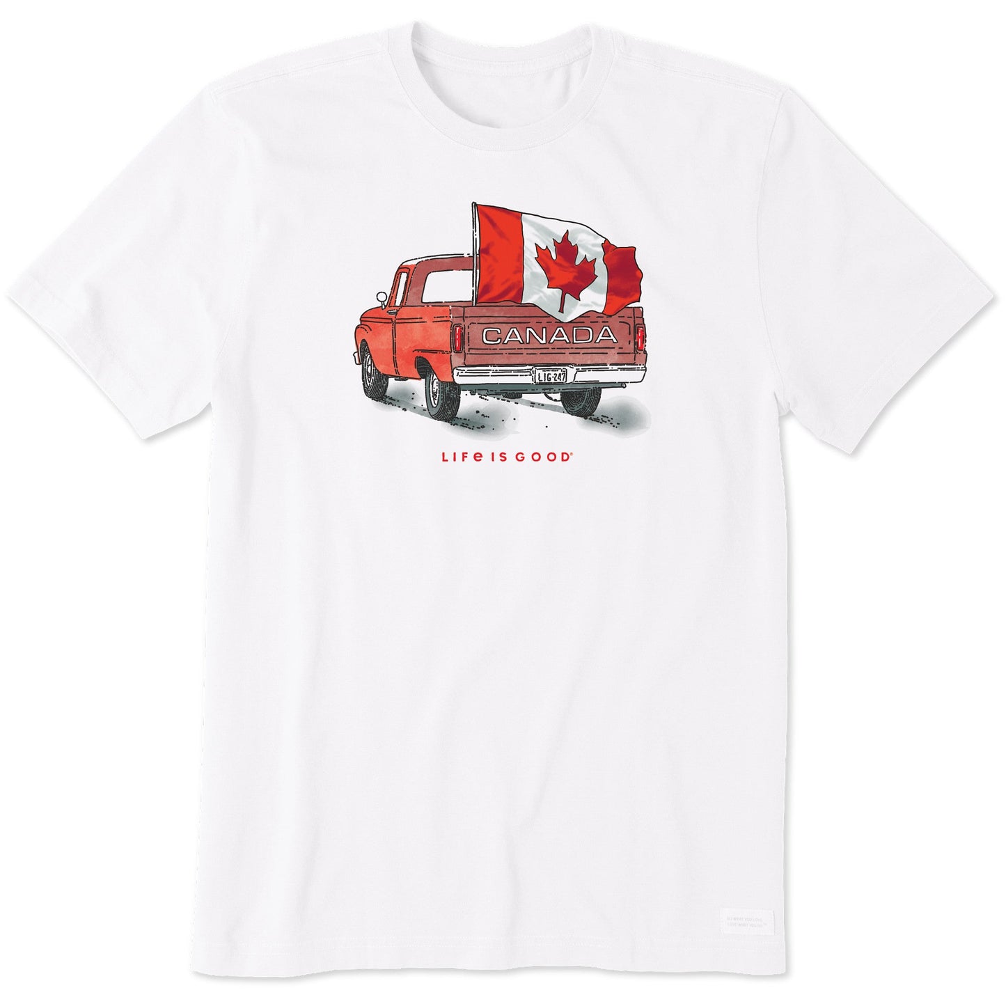 Men's Canada Flag Truck Short Sleeve Tee