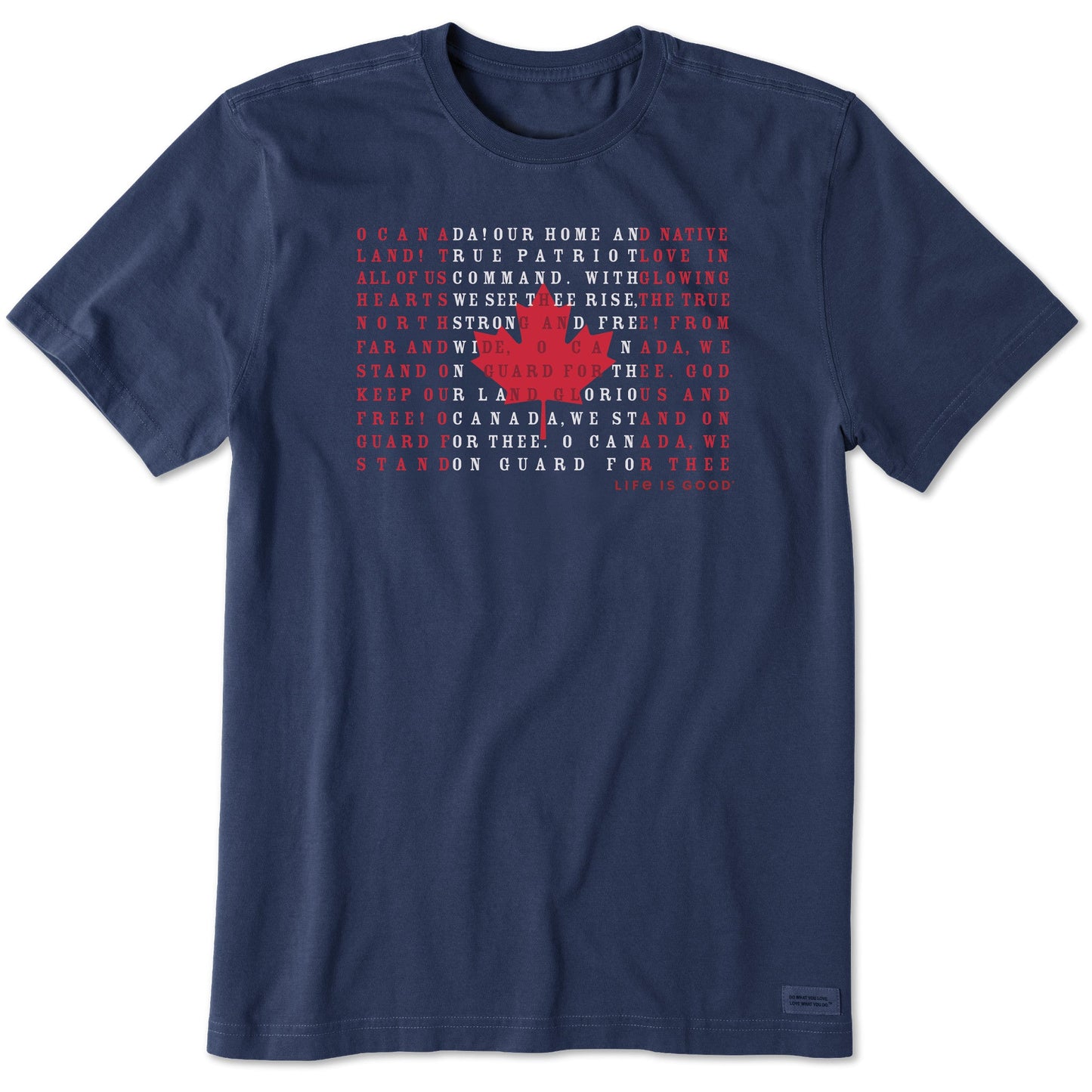 Men's Canada Anthem Flag Short Sleeve Tee
